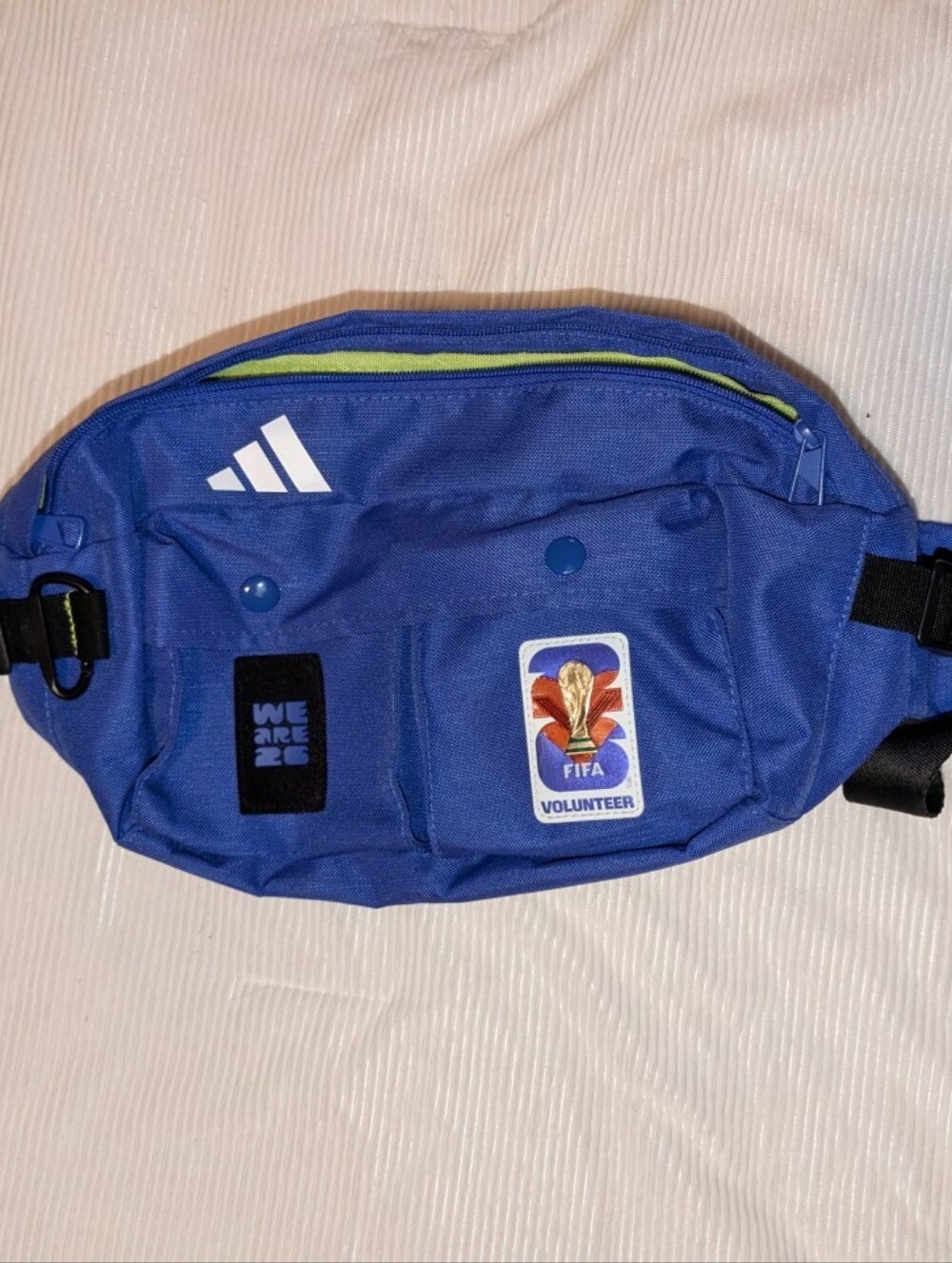 adidas Royal Blue Waist Bag with Volunteer Patch